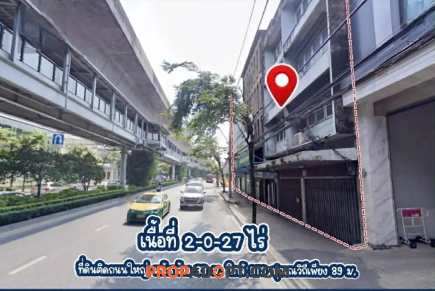 ขายที่ดิน ติดถนนใหญ่สุขุมวิท ใกล้รถไฟฟ้าปุณณวิถี ระหว่างสุขุมวิท 64 กับ 64/1
