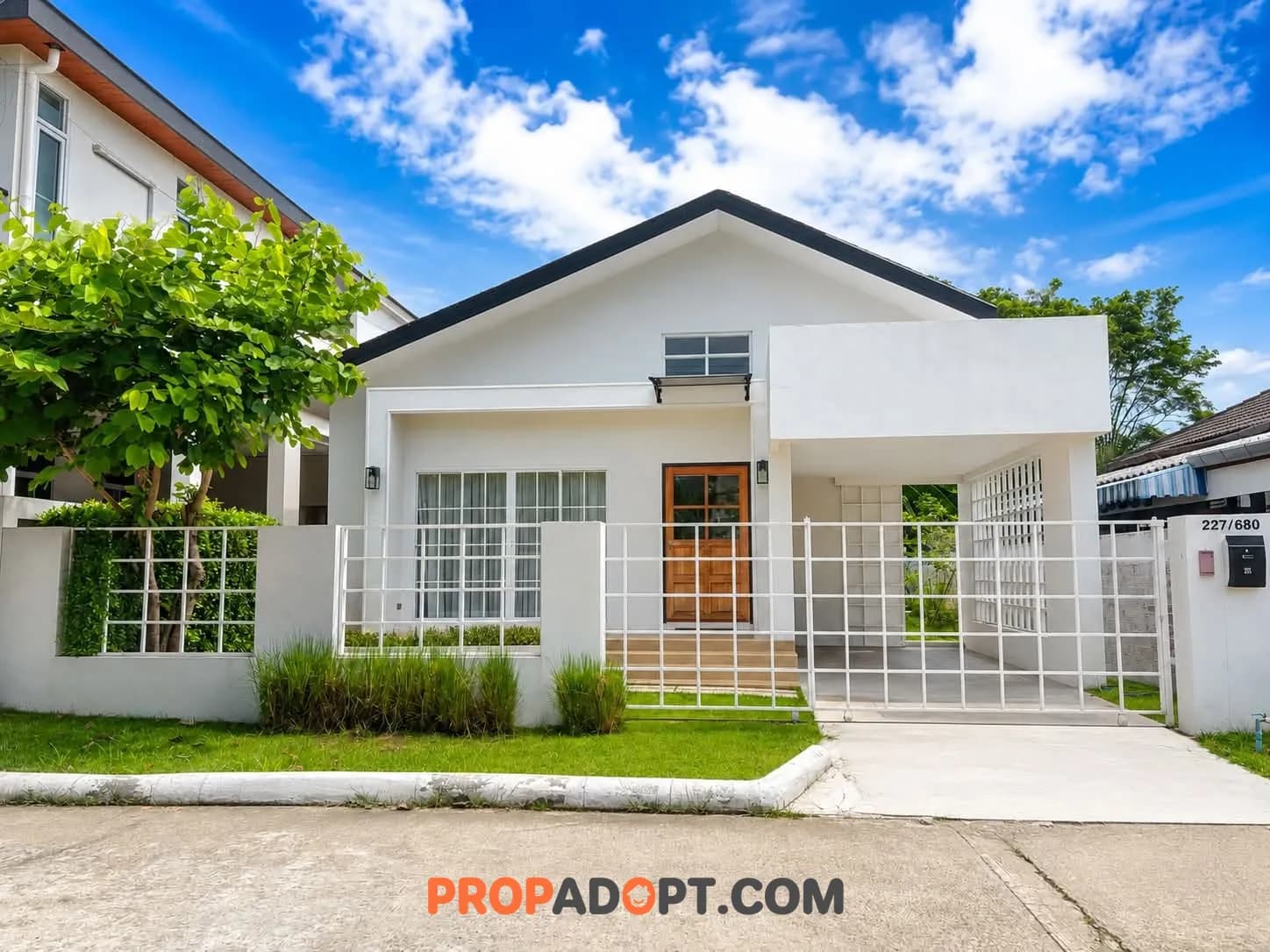 บ้านสร้างใหม่ในโครงการคุณภาพ หางดง